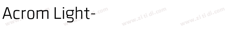 Acrom Light字体转换